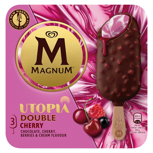 Magnum Utopia Double Cherry Ice Cream Sticks