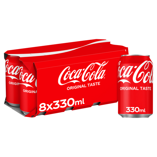 Coca-Cola Original Taste 8 x 330ml pack