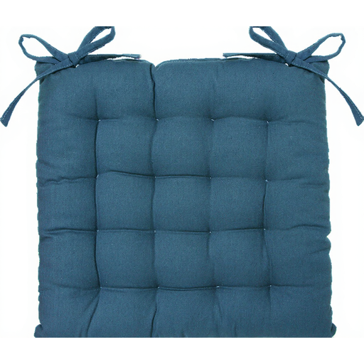 Blaues Stuhlkissen 38x38cm
