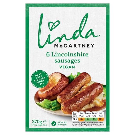 Linda McCartney's Vegan Lincolnshire Sausages
