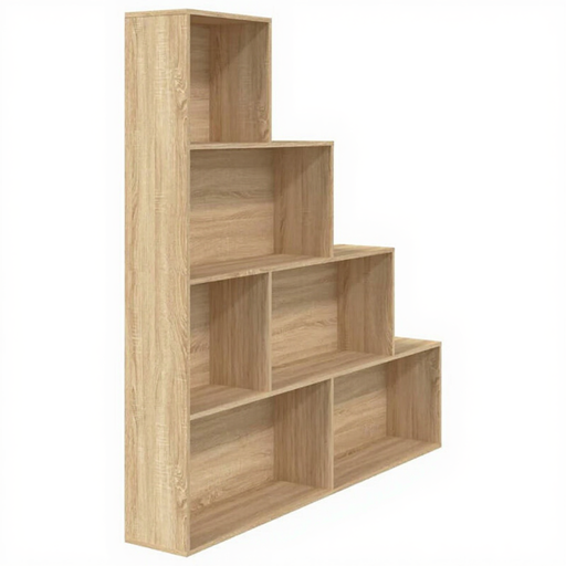vidaXL Bookcase Room Divider - Sonoma Oak, 155 x 24 x 160 cm