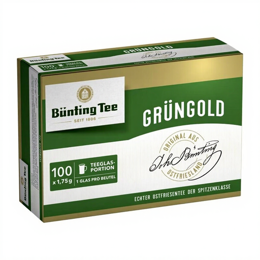 Bünting Grüngold Tea Bags 100 x 1.75 g
