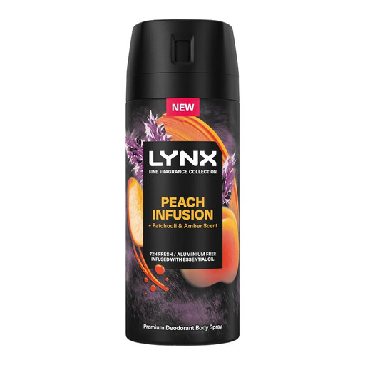 Lynx Fine Fragrance Collection Premium Body Spray Peach Infusion