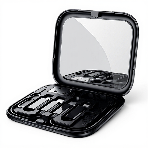 Black HOCO 6-in-1 cable storage box