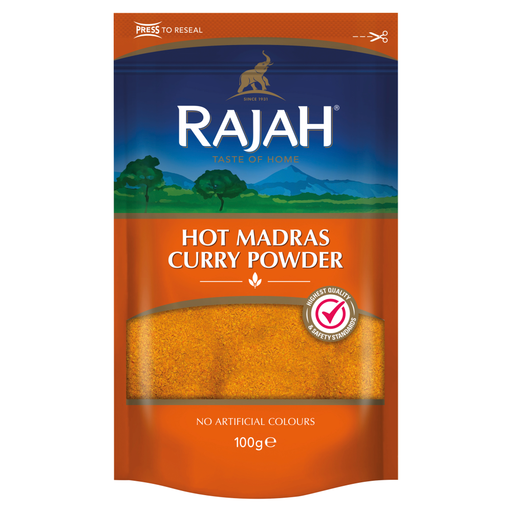 RAJAH Spices Hot Madras Curry Powder 100G