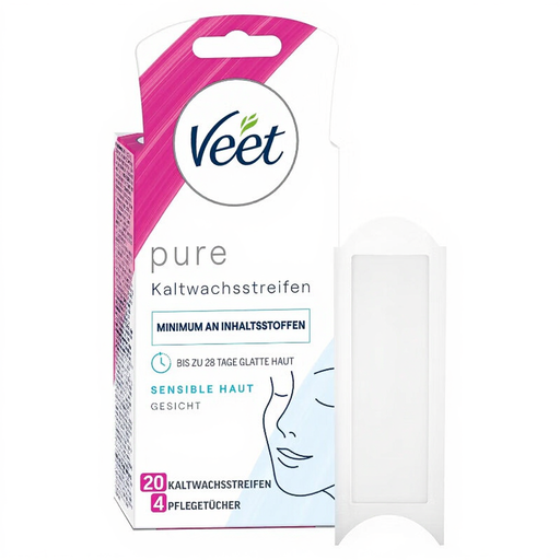 Veet Pure Kaltwachsstreifen für das Gesicht
