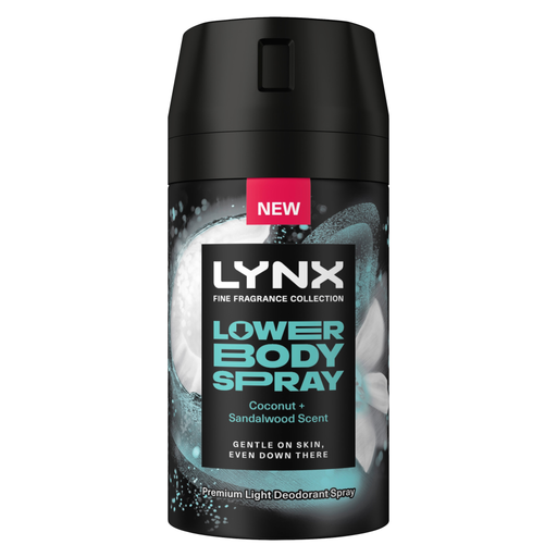 Lynx Fine Fragrance Collection Lower Body Spray Coconut + Sandalwood