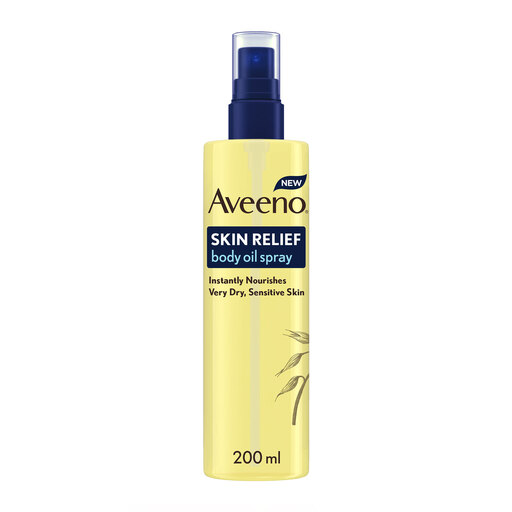 AVEENO Skin Relief Body Oil Spray Moisturiser for Sensitive Skin 200ml bottle