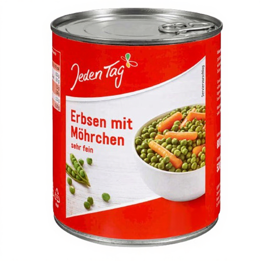Jeden Tag Peas with Carrots 400g