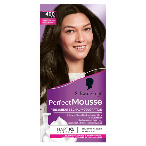Perfect Mousse Foam Hair Color 4-0/400 Dark Brown
