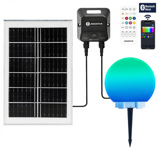 Aigostar Bluetooth Mesh, Smart Solar Recessed Ground Light