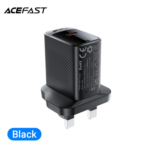 黑色 ACEFAST A105 单口 USB-C 充电器