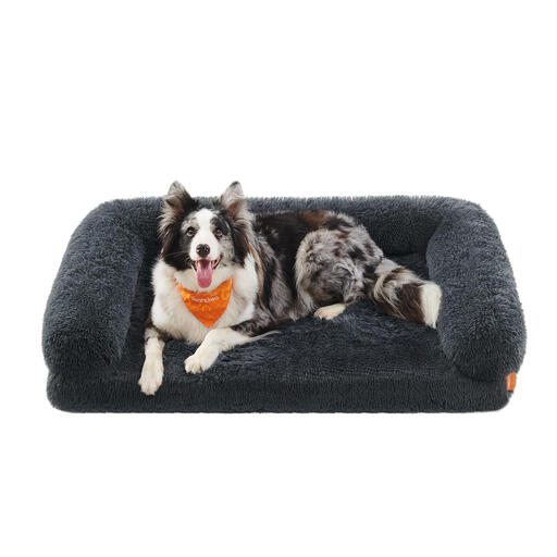 Feandrea Fluffy Large Dog Bed, Removable Washable Cover