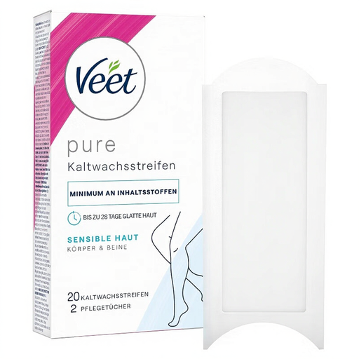 Veet Pure Kaltwachsstreifen für Körper und Beine
