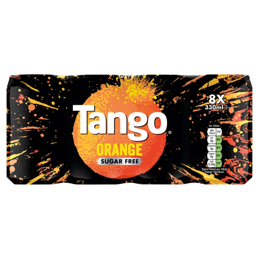 Tango Orange Sugar Free Carbonated Soft Drink 8 × 330ml