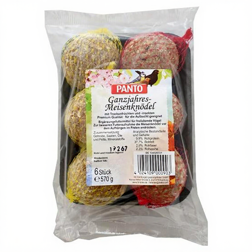 PANTO all-year bird feed balls with net 6 x 90 g