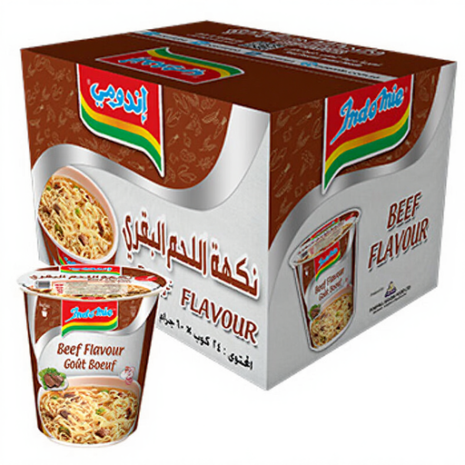 Indomie Noodle Cup Beef 8x58g 1 Box