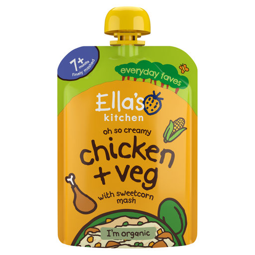 Ella's Kitchen 鸡肉甜玉米泥 7+ 个月 130g