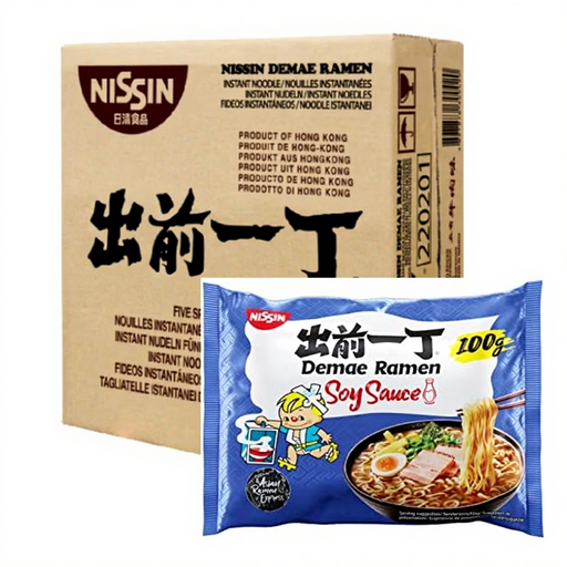 NISSIN Instant Demae Noodles Bag Tokyo Soy 30 x 100g