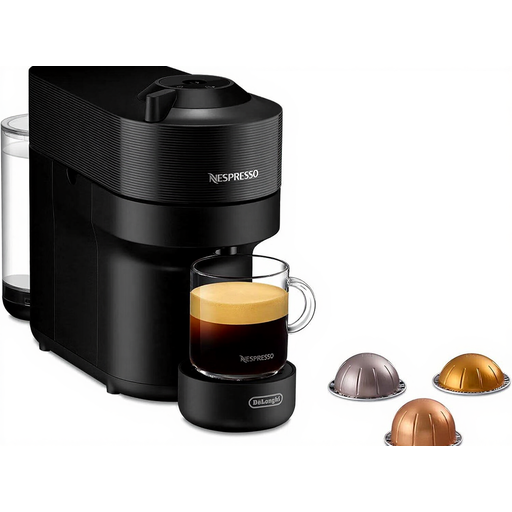 NESPRESSO DE’LONGHI Vertuo Pop Black Capsule Machine
