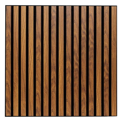 Atmosphera Colva Decorative Wall Panel, MDF, Dark Wood Look - 240 x 60 cm
