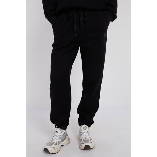 Third Avenue High-Rise Relaxed Fleece Joggers - Black