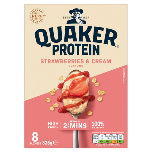 Quaker Oat So Simple Strawberry & Cream Protein Sachets