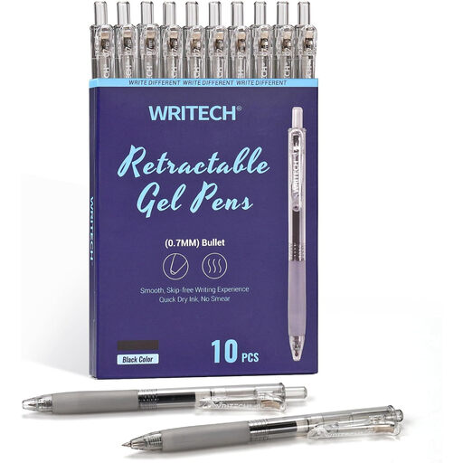 WRITECH Retractable Gel Ink Pens 10-Pack