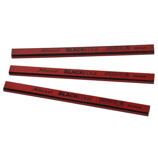 A pack of 12 Blackedge medium lead carpenters pencils