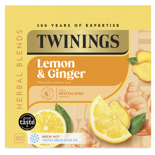 Twinings Lemon & ginger 80 Pack