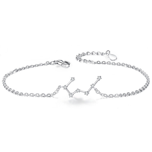 Ever Faith Cubic Zirconia Taurus Zodiac Horoscope Astrology Link Bracelet