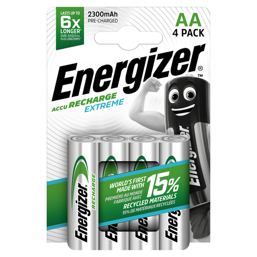 Energizer AA 2300mAh Recharge Extreme Batteries