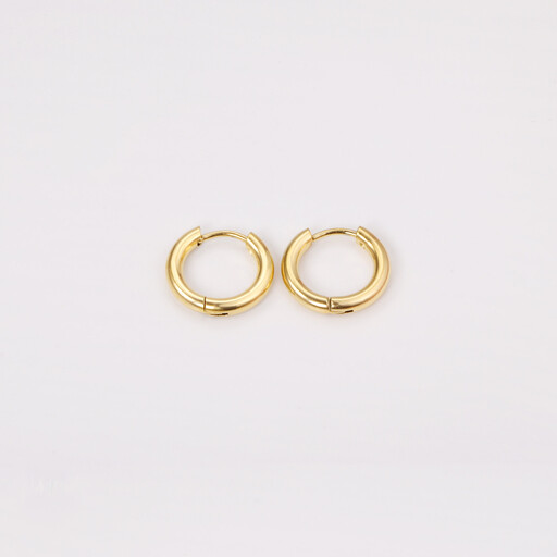 18K PVD Gold Plated Stainless Steel Small Hoop Earrings