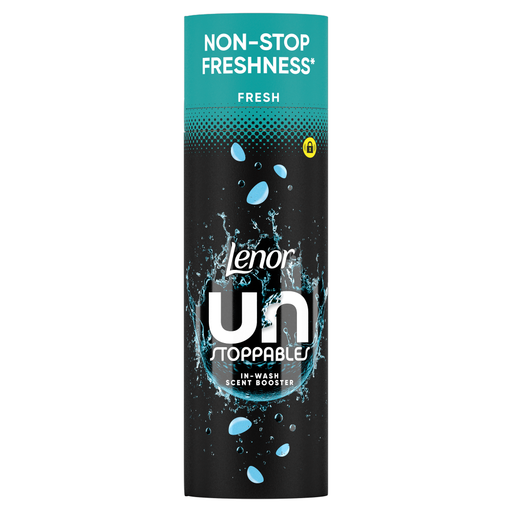 Bottle of Lenor Unstoppables Fresh Scent Booster beads