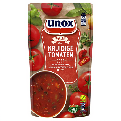 Unox Siz's Favourite Spicy Tomato Soup in a stand-up pouch