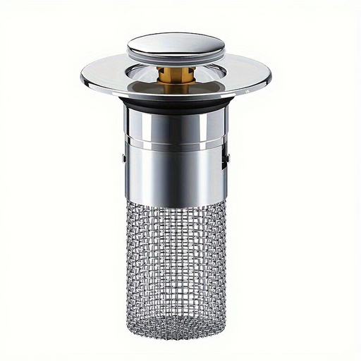 1 stainless steel bathroom sink plug, sink drain filter
