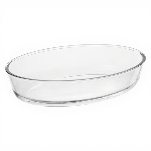 Keepeat ovale Glasschale mit Deckel