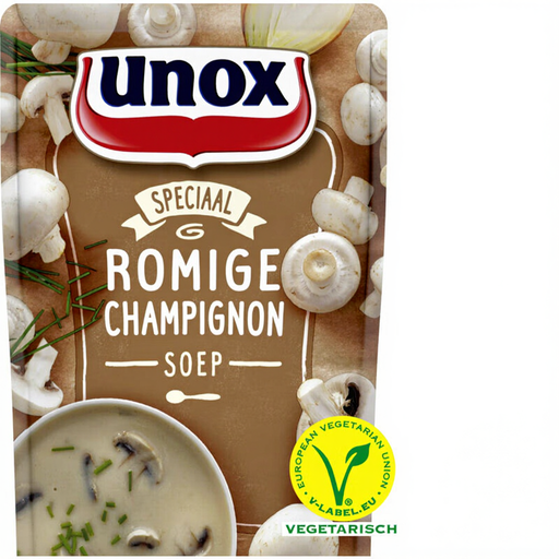 Unox Creamy Mushroom Soup with onion and chives
