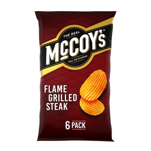 McCoy's Ridge Cut Flame Grilled Steak crisps