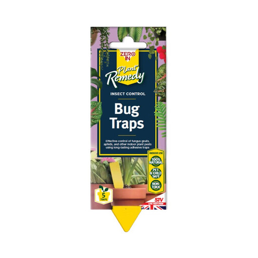 Zero In Pot Plant Fungus Gnat Sticky Traps 5 Pack