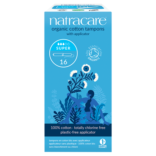 Natracare Super Organic Cotton Tampons With Applicator 16 Tampons