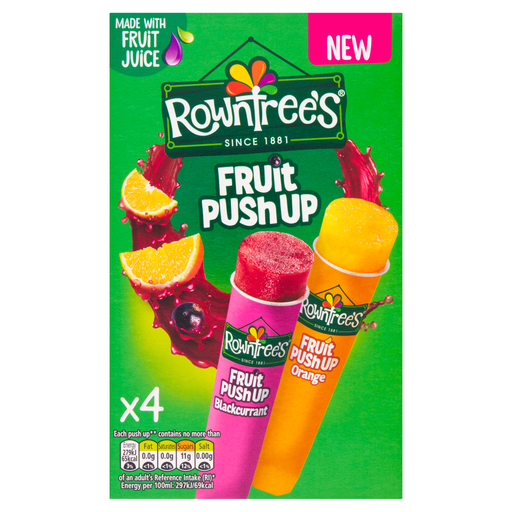Rowntrees Fruit Pastille Blackcurrant and Orange Push Ups