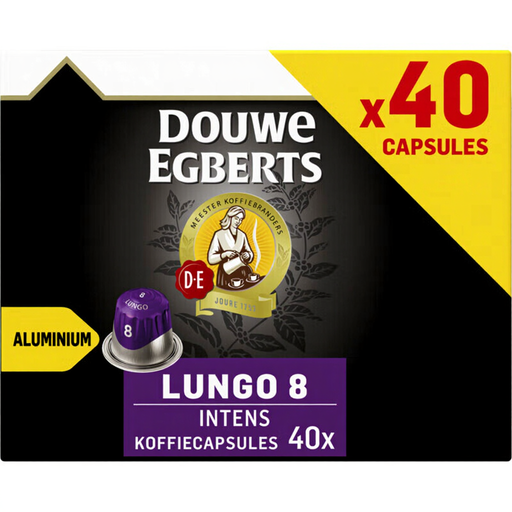 Douwe Egberts Lungo Intense Coffee Capsules - 40 pcs