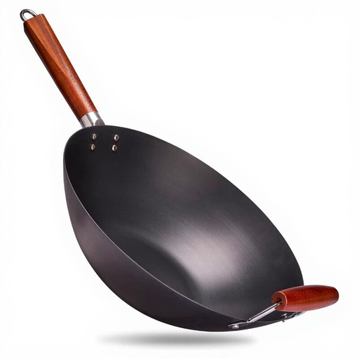 Wok With Grip Carbon Steel ?35 cm