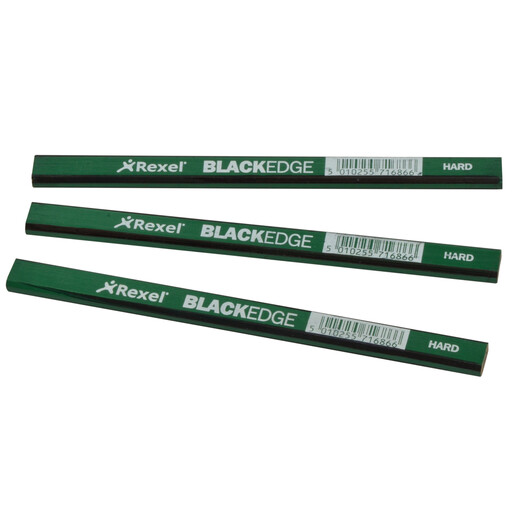 A pack of 12 Blackedge hard lead carpenters pencils