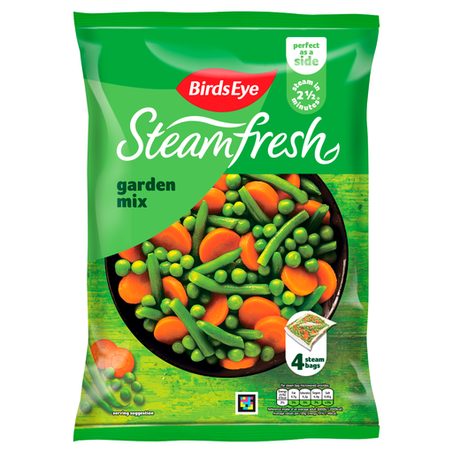 Birds Eye Fresh Garden Mix four-pack steam bags, 540g