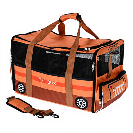 Pet Carrying Bag in Orange und Schwarz