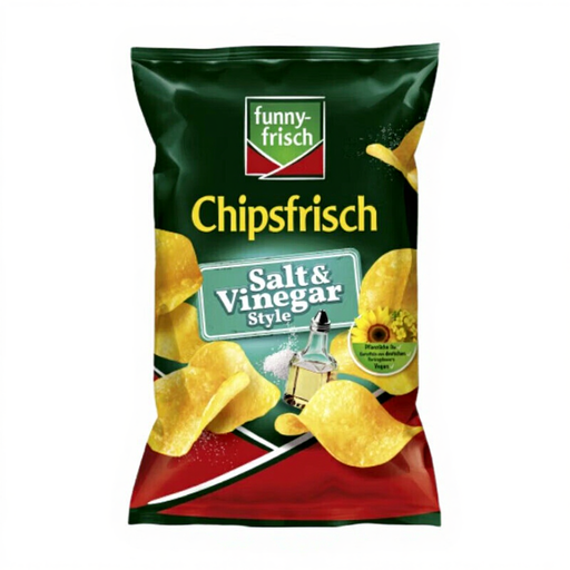 funny-frisch Salt & Vinegar potato crisps, 150 g bag
