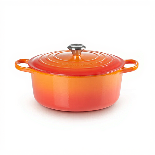 Le Creuset Signature Gusseisen-Bräter, Rund, 26 cm, Flame
