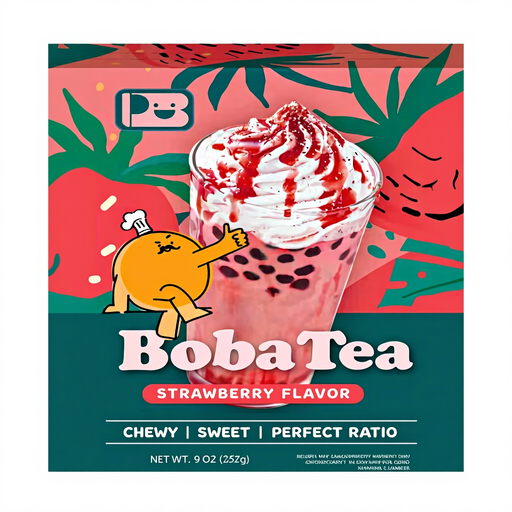 JENI PLAYB Bubble Tea Kit Strawberry Flavor